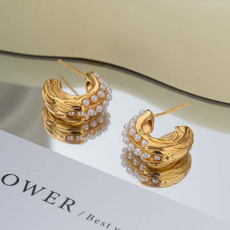 ZJX-169 Pearl Bali – Elegant Korean Style Earrings HHC