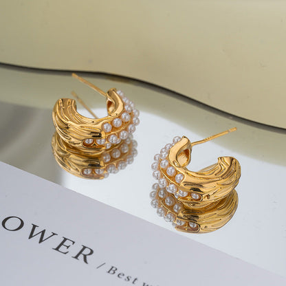 ZJX-169 Pearl Bali – Elegant Korean Style Earrings HHC