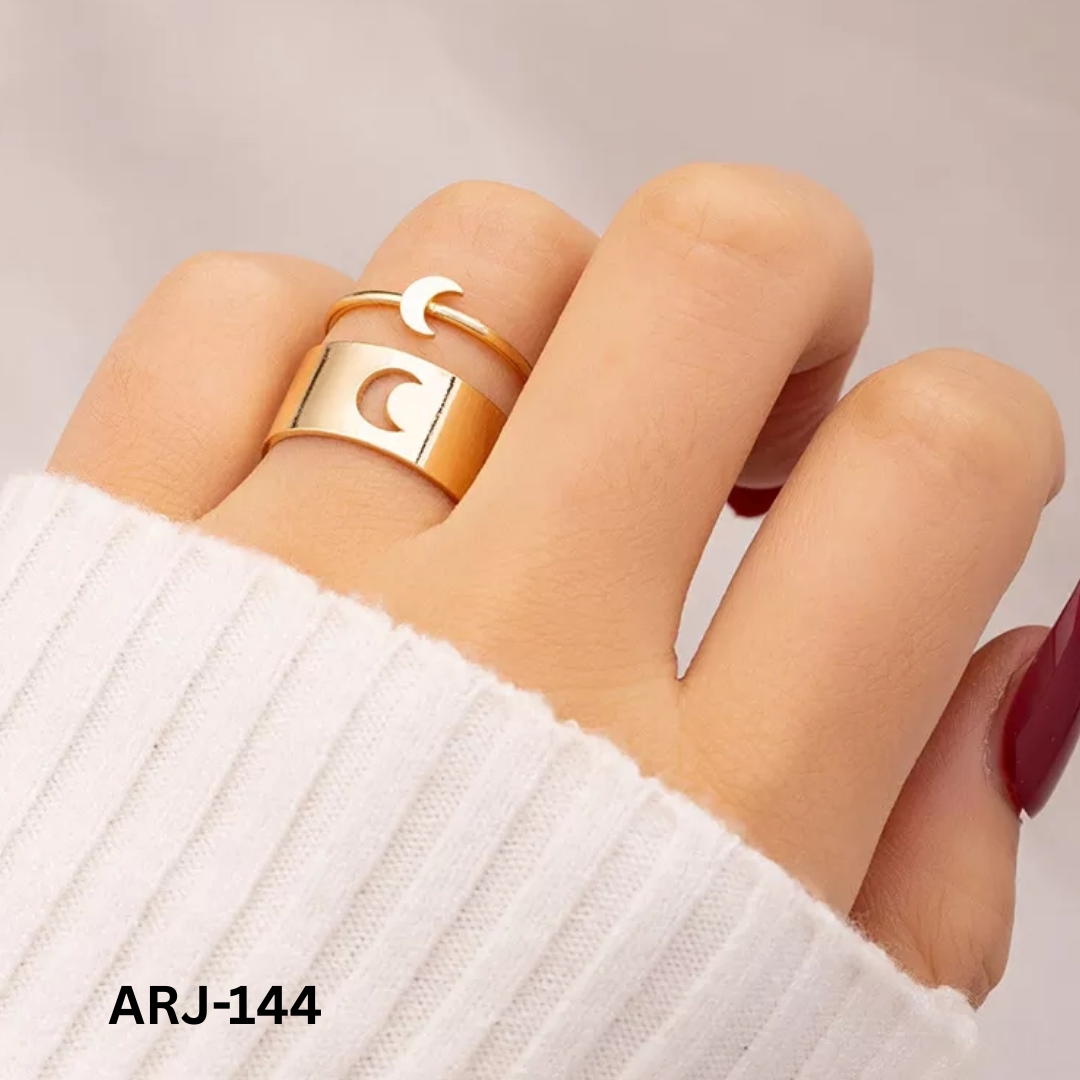 ARJ-144 Moon Couple Rings HHC
