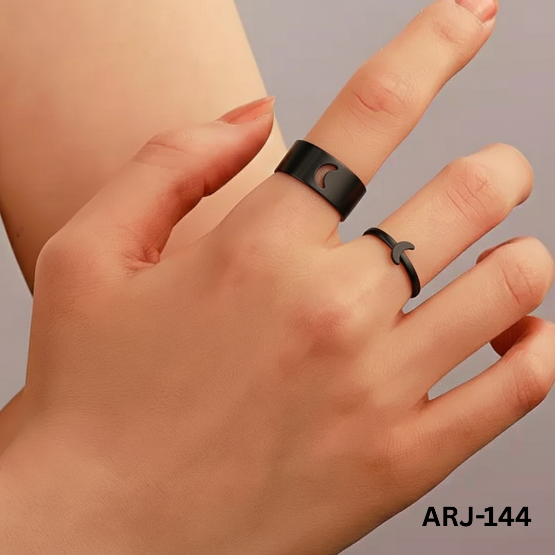 ARJ-144 Moon Couple Rings HHC