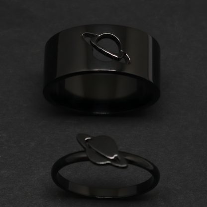 Planet Saturn Promise Couple Rings HHC