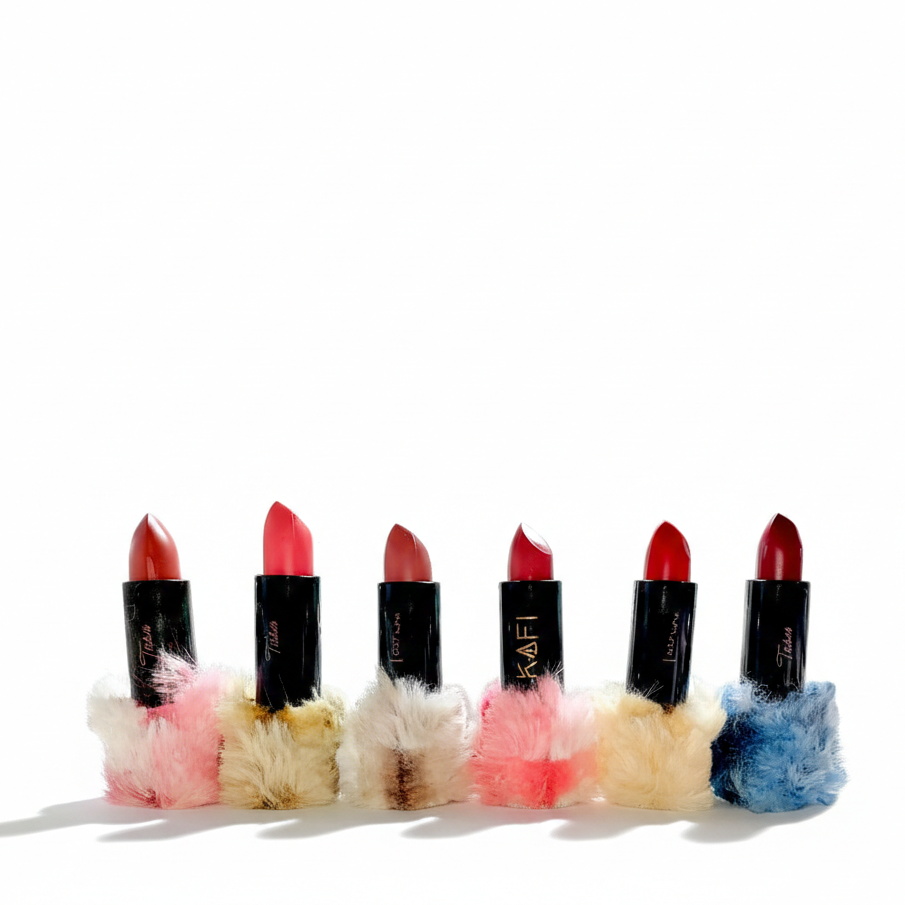 High Pigmented Fluffy Velvet Matte Lipstick – Pack of 6 HHC