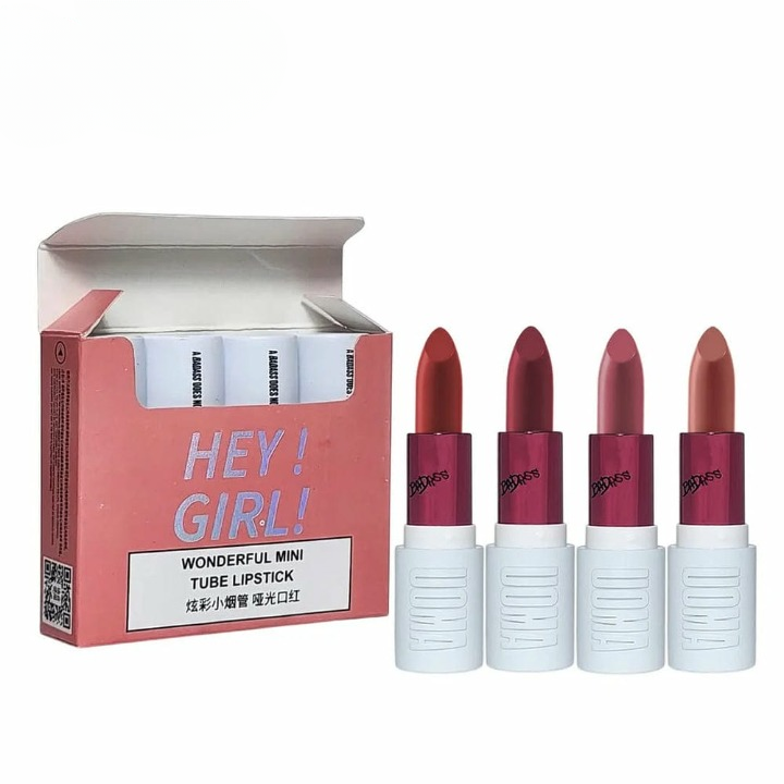 HengFang Hey Girl Mini Velvet Matte Lipstick Set HHC