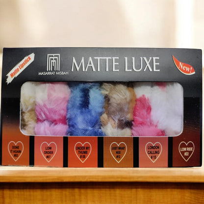 High Pigmented Fluffy Velvet Matte Lipstick – Pack of 6 HHC