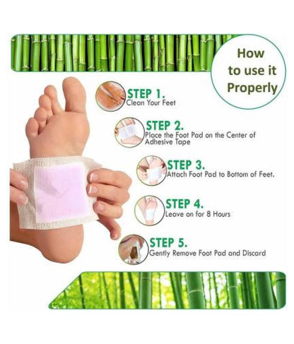 10 PCs Pain-Free Cleansing Pads for Natural Toxin Removal HHC