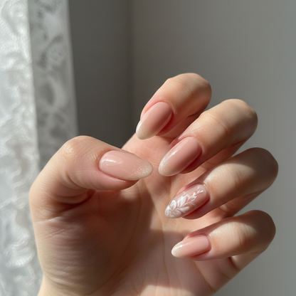 24 Pcs Professional Manicure Artificial Nails HHC