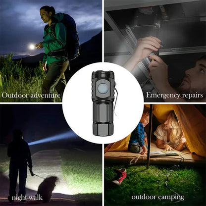 Rechargeable 3-LED Mini Flashlight – Portable Emergency Touch Light HHC