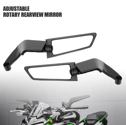 Universal Aerodynamic Rotary Adjustable Motorcycle Wind Wing Rearview Mirrors HHC