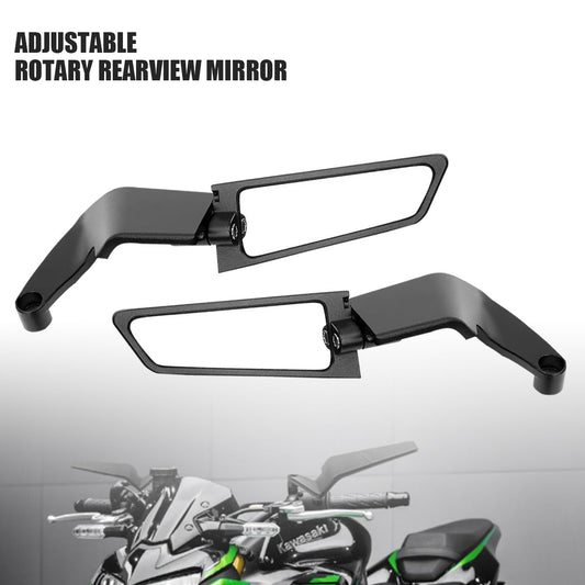 Universal Aerodynamic Rotary Adjustable Motorcycle Wind Wing Rearview Mirrors HHC