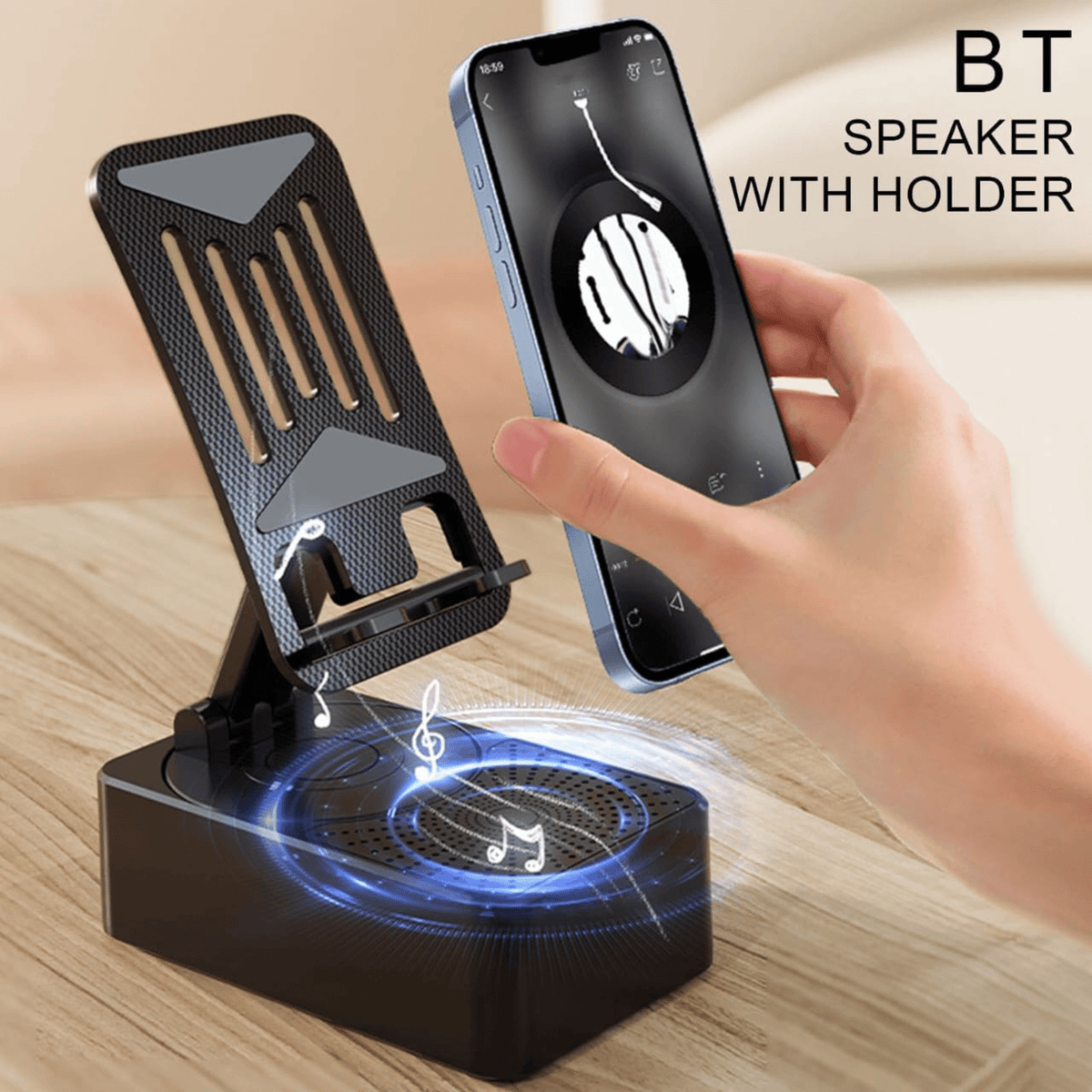 3-in-1 Rotating Foldable Mobile Phone Stand HHC