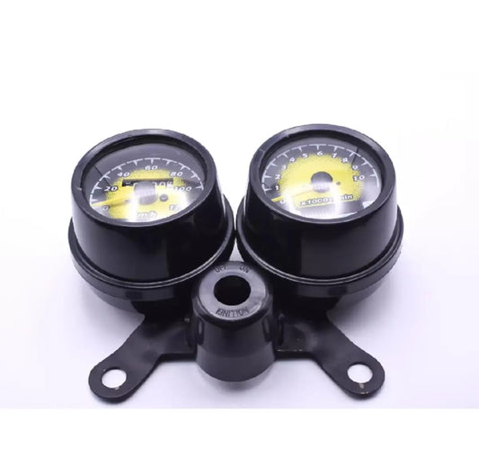 Double Round Fancy Meter Speedometer RPM for Honda 125 Motorcycle HHC