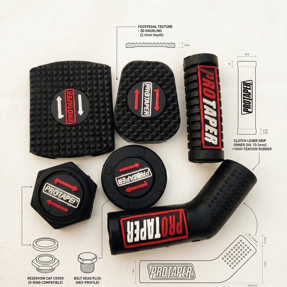 6 Piece Rubber Set for 70cc &amp; CG 125 Motorcycles HHC
