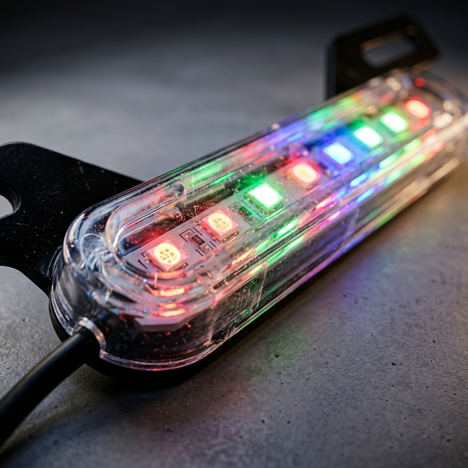 RGB Motorcycle License Plate Light Bar HHC