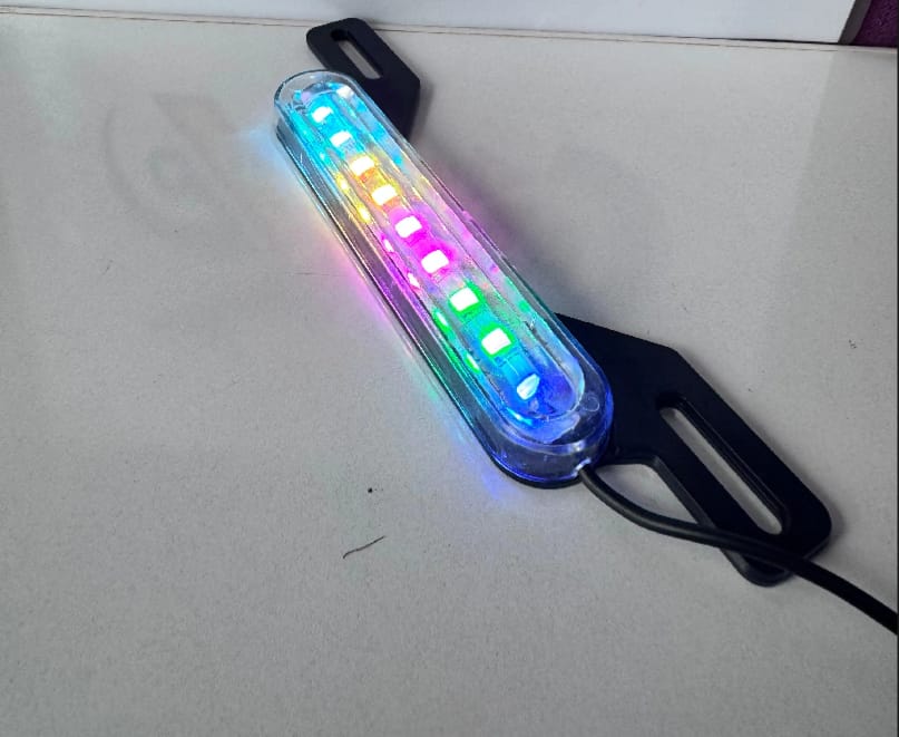 RGB Motorcycle License Plate Light Bar HHC