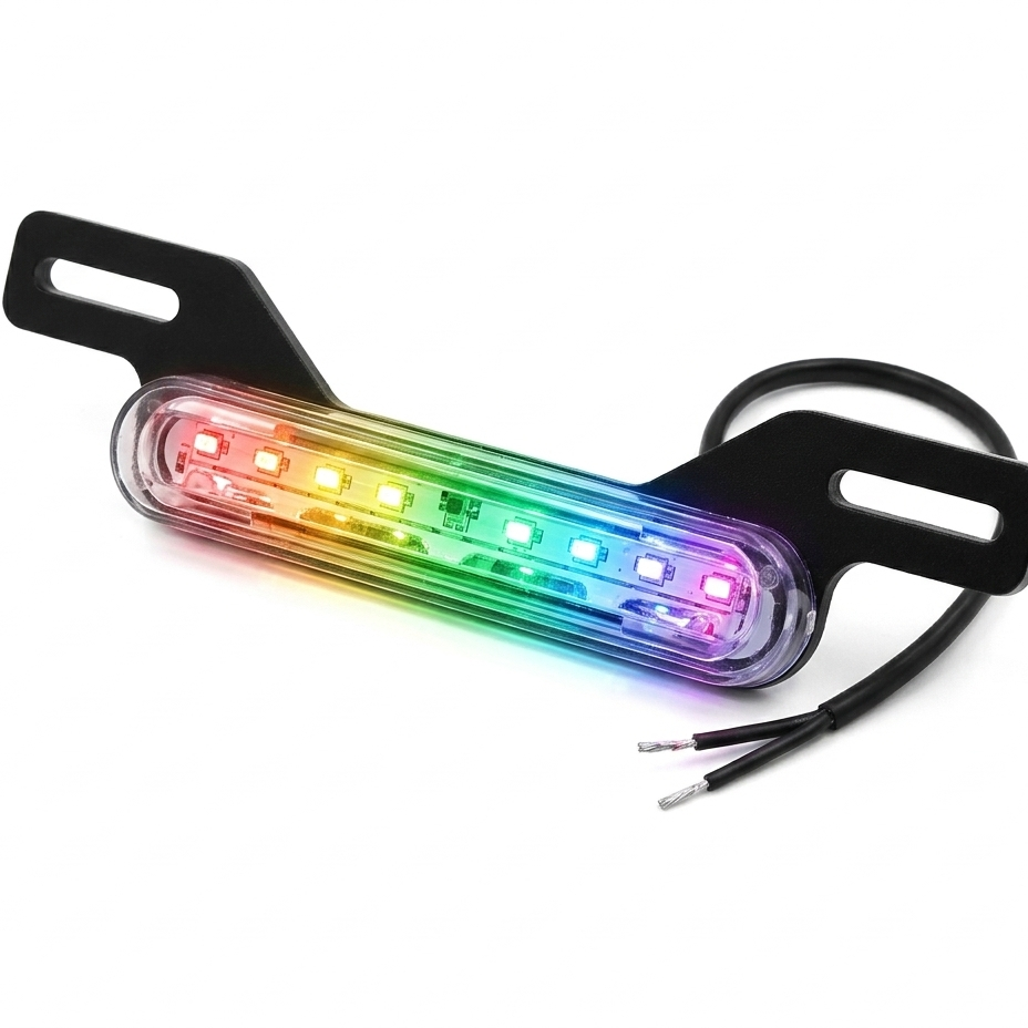 RGB Motorcycle License Plate Light Bar HHC
