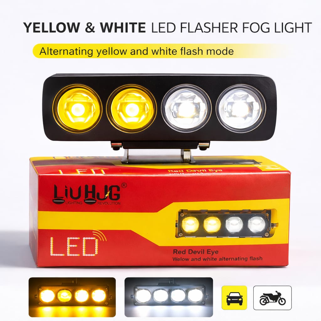 4 Lens Flasher Fog Light 40W HHC