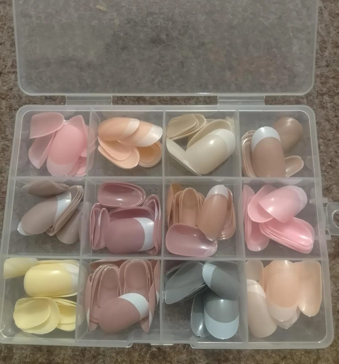 144 Pcs Multicolor False Nails Box HHC