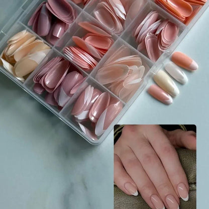 144 Pcs Multicolor False Nails Box HHC