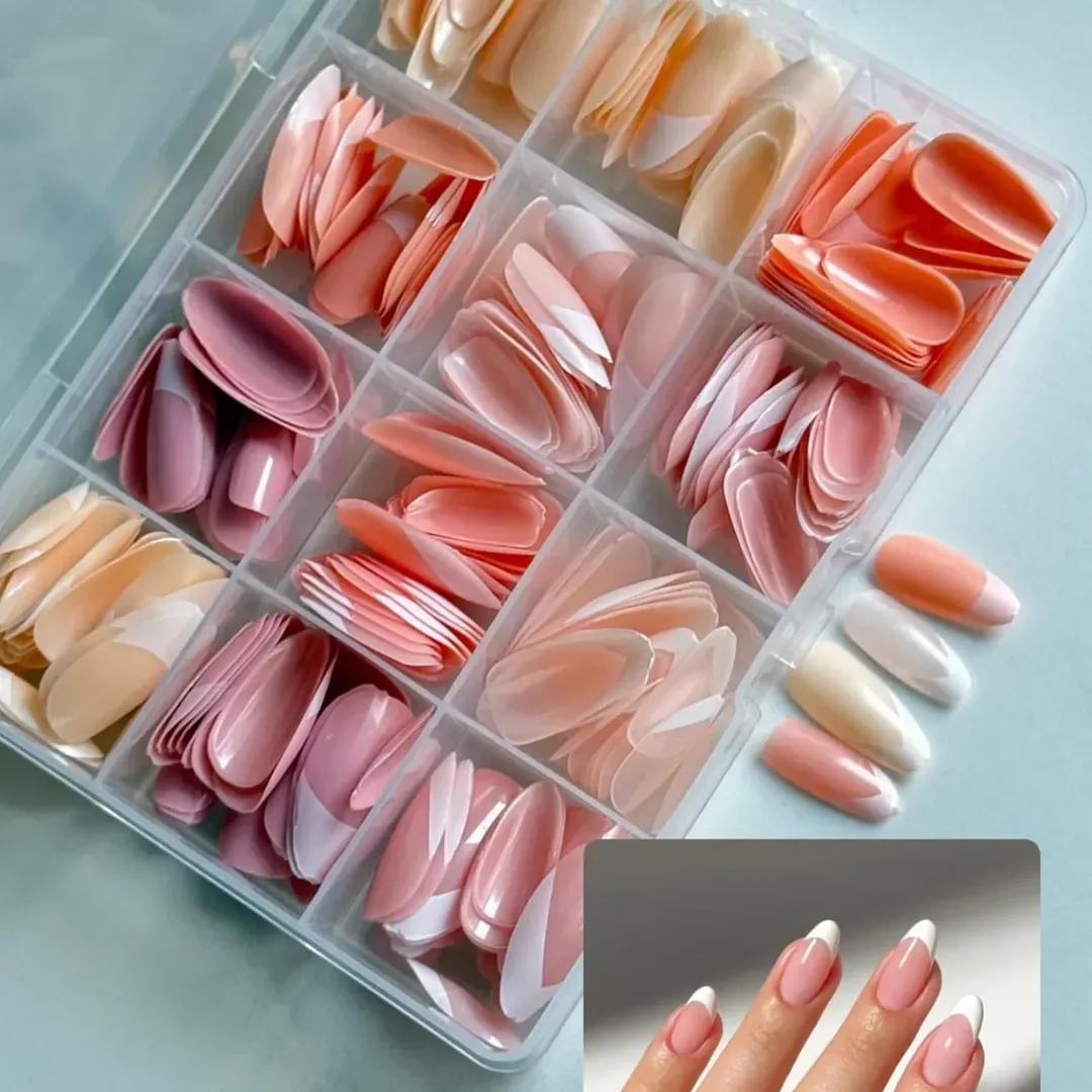 144 Pcs Multicolor False Nails Box HHC