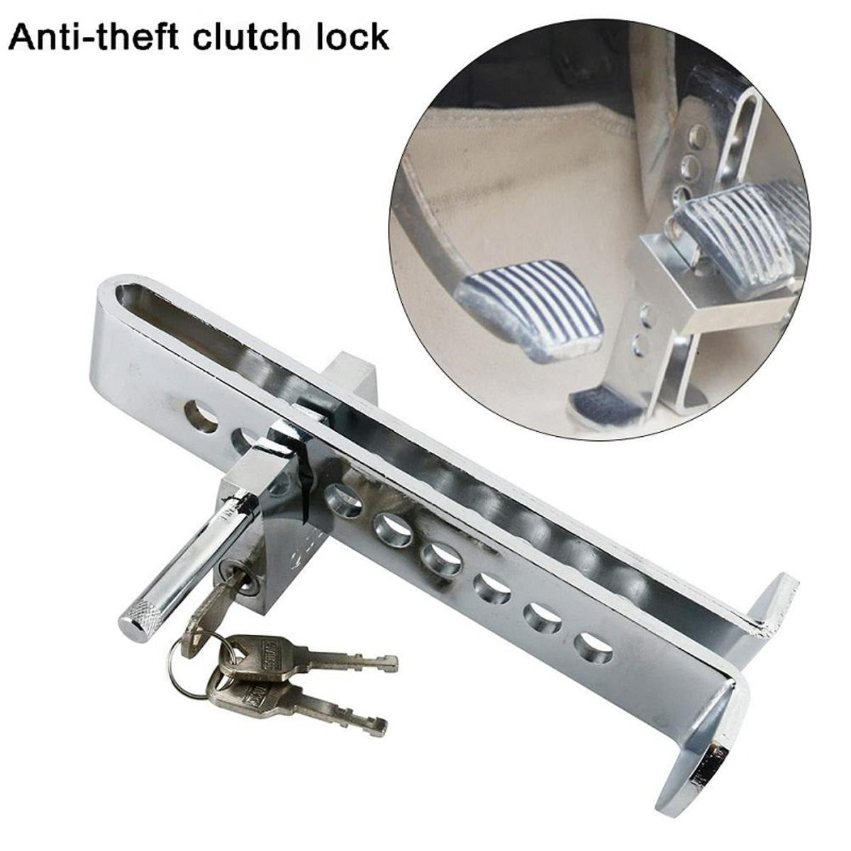 Car Stainless Steel Anti-Theft Brake &amp; Clutch Pedal Lock – Universal Car Security HHC