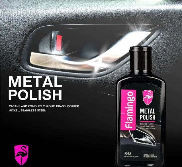 Flamingo Metal Polish 300ML – Multi-Surface Metal Cleaner &amp; Shine Restorer HHC