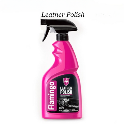 Flamingo Leather Polish 500ML – Premium Shine &amp; Protection HHC