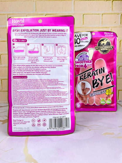Royal Prestige – Keratin Bye Express Peeling Foot Mask HHC