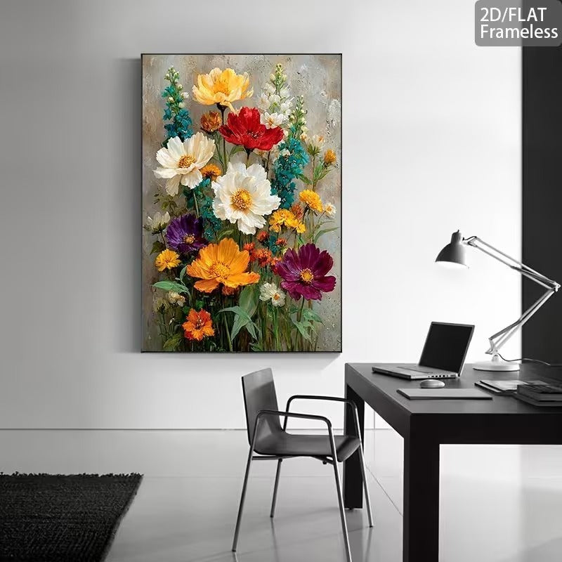 Flower Frame Wall Art – 12×16 Inches Decorative Frame with Double Tape HHC
