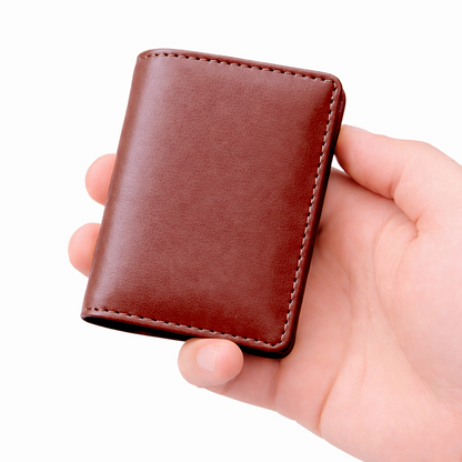 WAGLOK Korean Style Compact PU Leather Wallet for Men &amp; Women HHC