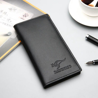 Kangaroo Long Bifold Wallet with RFID Protection – Slim Stylish Wallet for Men &amp; Women HHC