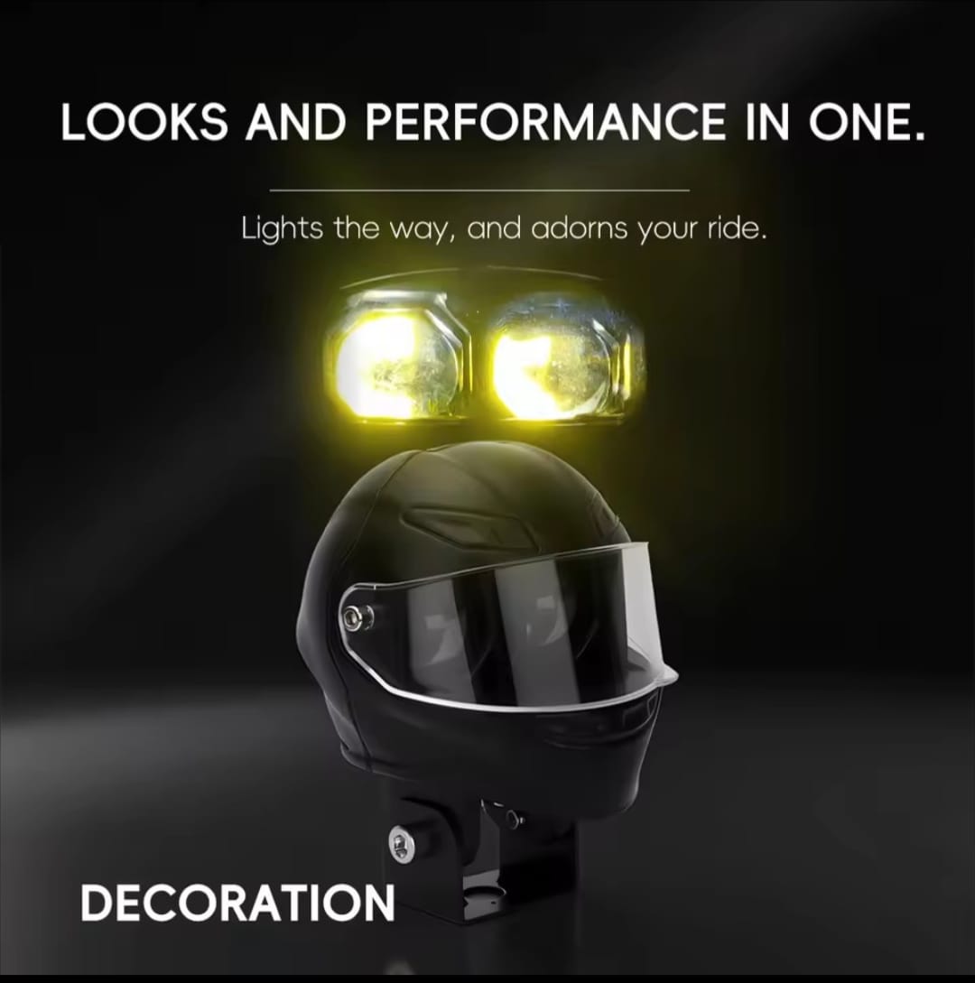Universal Motorcycle LED Helmet-Style Spotlight HHC