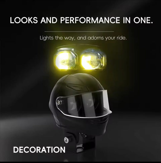 Universal Motorcycle LED Helmet-Style Spotlight HHC