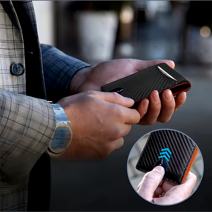 RFID Money Clip Card Holder – Slim Wallet with 12 Card Slots HHC