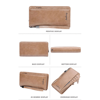 Balebaily Long Wallet for Men &amp; Women with Zipper Pocket HHC