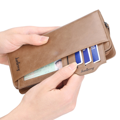 Balebaily Long Wallet for Men &amp; Women with Zipper Pocket HHC