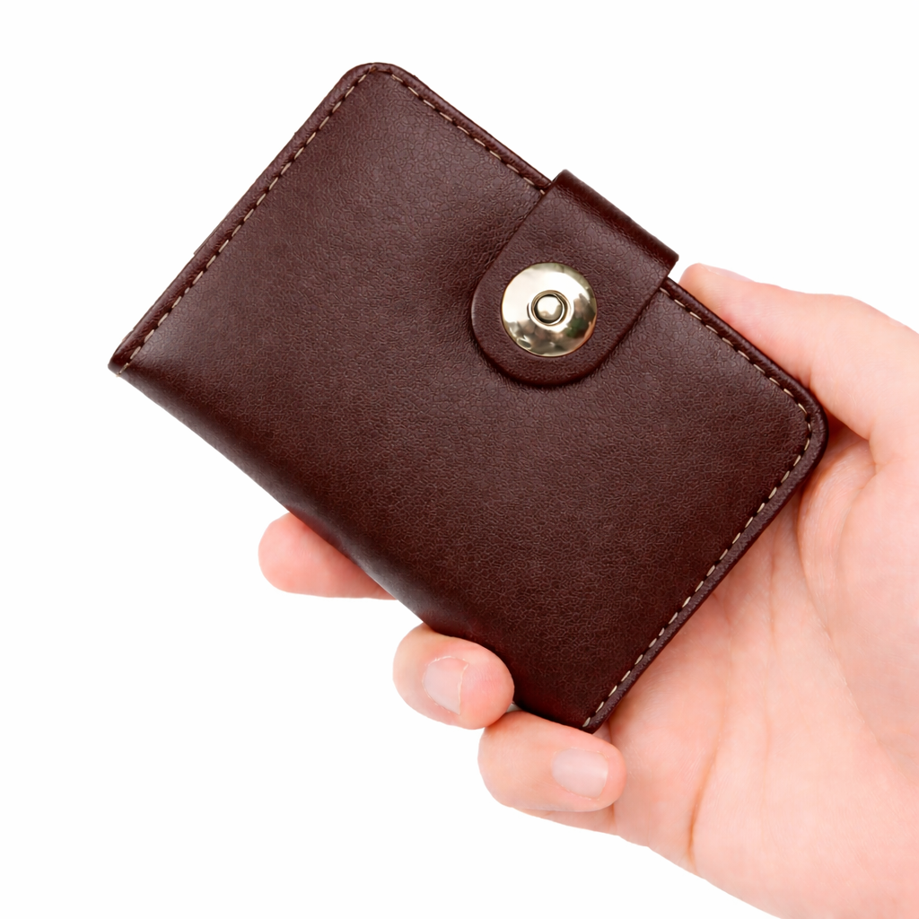 Magnetic Button Card Wallet for Men &amp; Women HHC