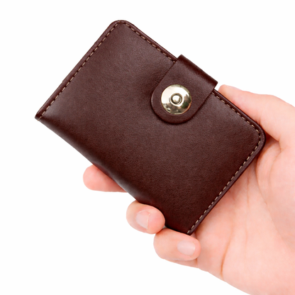 Magnetic Button Card Wallet for Men &amp; Women HHC