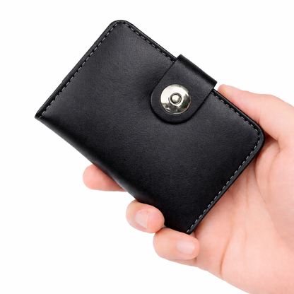 Magnetic Button Card Wallet for Men &amp; Women HHC