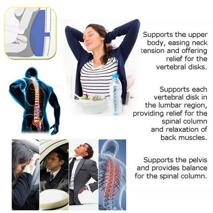Car Seat Back Relief Lumbar Support Pillow – High-Quality Back &amp; Waist Cushion HHC