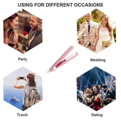 2-in-1 Mini Hair Straightener &amp; Curler HHC