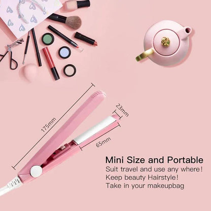 2-in-1 Mini Hair Straightener &amp; Curler HHC