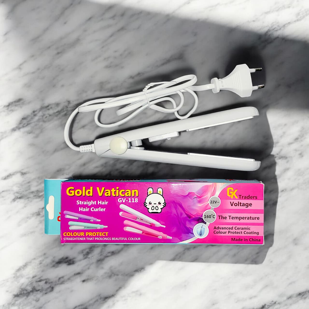 2-in-1 Mini Hair Straightener &amp; Curler HHC