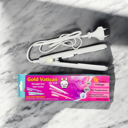 2-in-1 Mini Hair Straightener &amp; Curler HHC