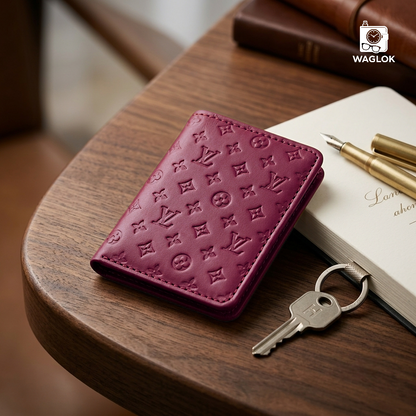 Designer Monogram Leather Wallet HHC