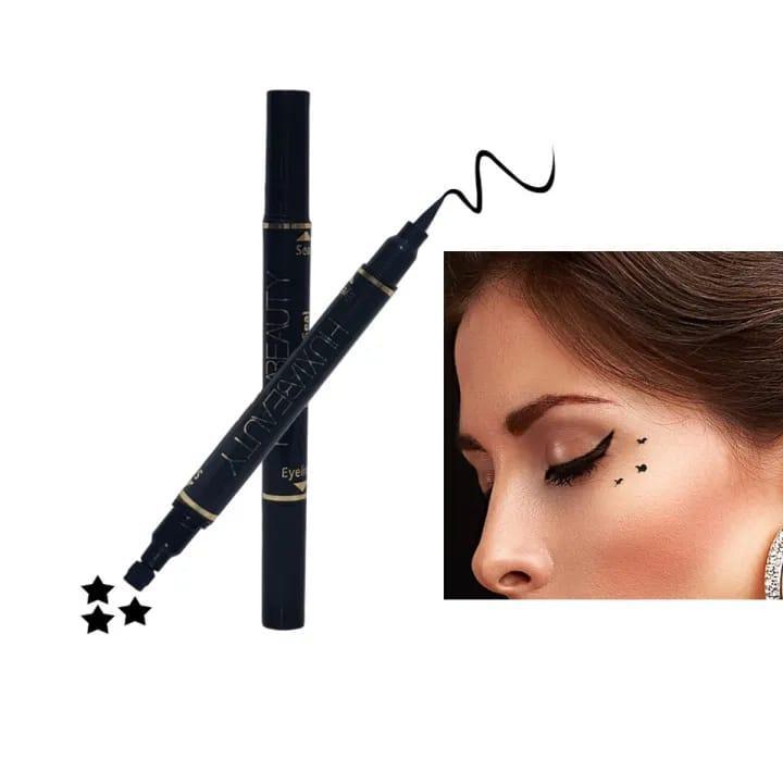 2-in-1 Waterproof Eyeliner &amp; Stamp Liner Pen HHC