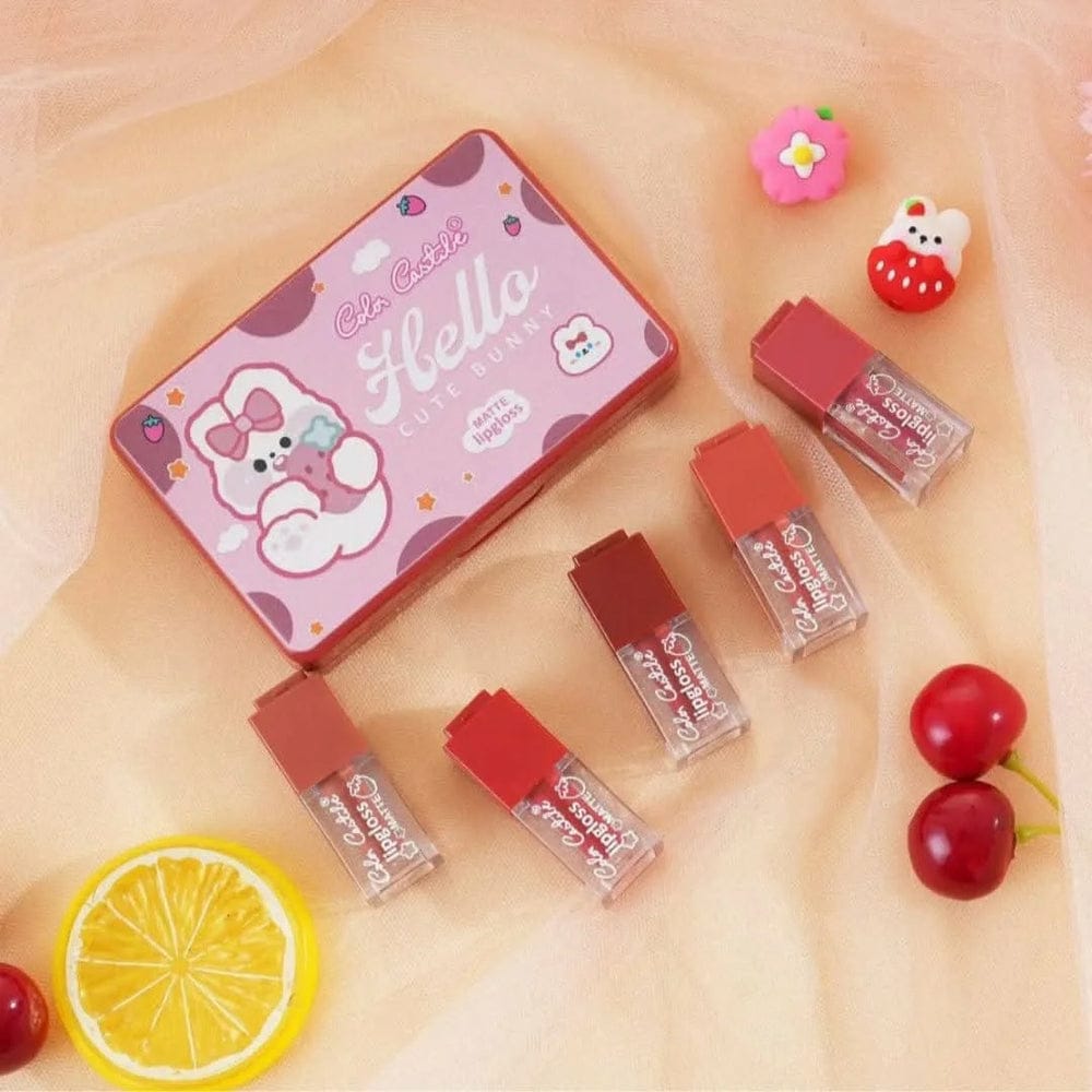 Color Castle Velvet Matte Long Lasting Lip Gloss Set HHC