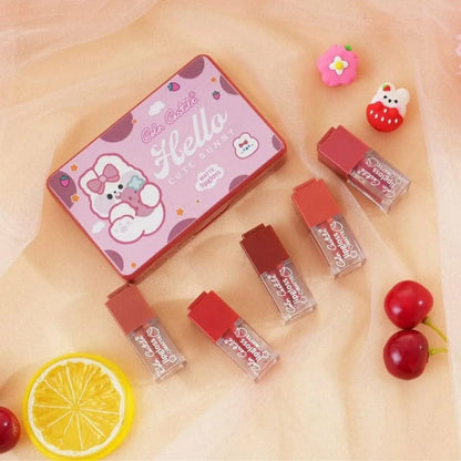 Color Castle Velvet Matte Long Lasting Lip Gloss Set HHC