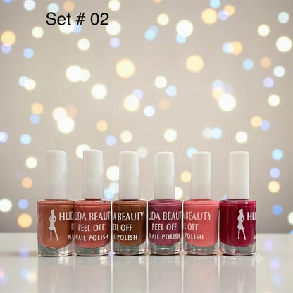 Huda Beauty Peel Off Nail Polish Set Pack of 6 HHC