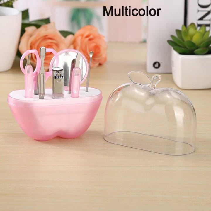 8 Pcs Apple Manicure Set ABS Plastic Mani Pedi Kit HHC