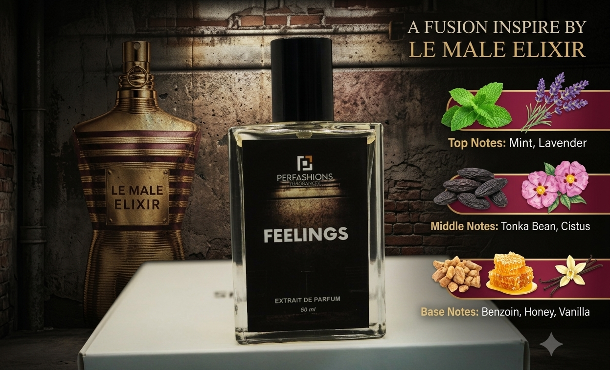 Feelings – Amber Fougère Extrait de Parfum for Men – 50ml HHC